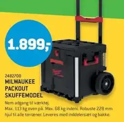 XL-BYG Milwaukee Packout Skuffemodel tilbud