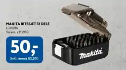 Davidsen Makita bitssæt 31 dele tilbud
