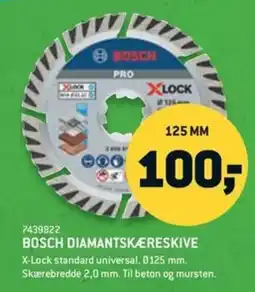 XL-BYG Bosch diamantskæreskive tilbud
