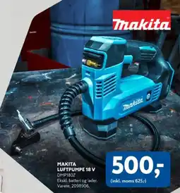 Davidsen Makita luftpumpe 18 v dmp180z tilbud