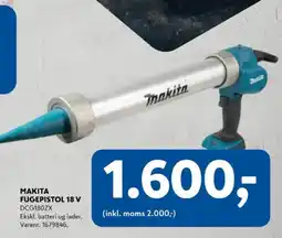 Davidsen Makita fugepistol 18 v DCG180ZX tilbud