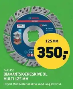 XL-BYG Bosch Diamantskæreskive XL Multi 125 MM tilbud