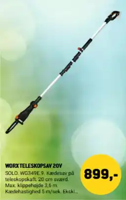 XL-BYG Worx teleskopsav 20v tilbud