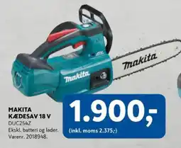 Davidsen Makita kædesav 18 v duc254z tilbud