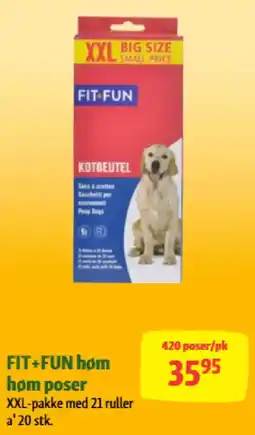 Maxi Zoo Fit+Fun hørn poser tilbud