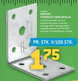 XL-BYG Simpson strongtie vinkelbeslag tilbud