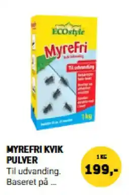XL-BYG EcoStyle Myrefri kvik pulver tilbud