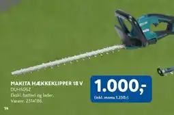 Davidsen Makita hækkeklipper 18 v duh506z tilbud