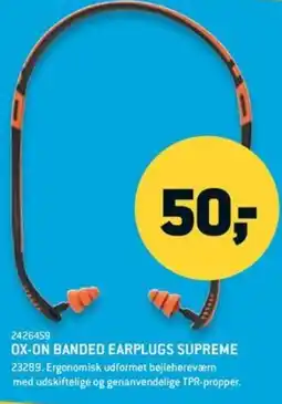 XL-BYG Ox-on banded earplugs supreme tilbud