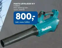 Davidsen Makita løvblæser 18 v tilbud