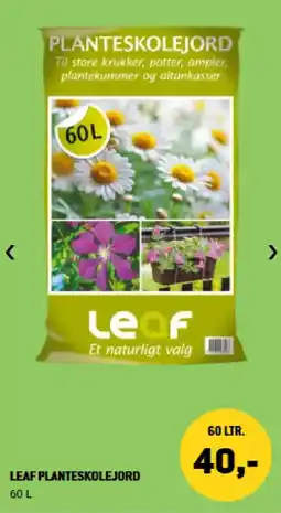 XL-BYG Leaf planteskolejord tilbud