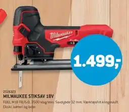 XL-BYG Milwaukee stiksav 18v tilbud