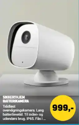 XL-BYG Sikkerthjem batterikamera tilbud