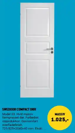 XL-BYG Swedoor Compact Dør tilbud