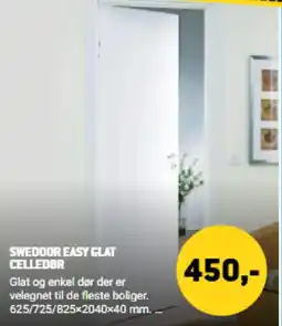 XL-BYG Swedoor Easy Glat Celledør tilbud