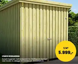XL-BYG Lysbeck redskabsrum tilbud