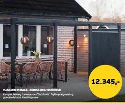 XL-BYG Plus Cubic Pergola - 3 Moduler M/Tokyo Hegn tilbud