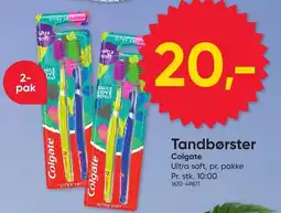 BigDollar Colgate Tandbørster Ultra soft tilbud