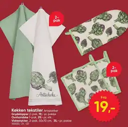 BigDollar Artiskokker Køkken tekstiler tilbud
