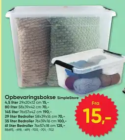 BigDollar SimpleStore Opbevaringsbokse tilbud