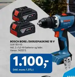 Davidsen Bosch bore-/skruemaskine 18 v tilbud