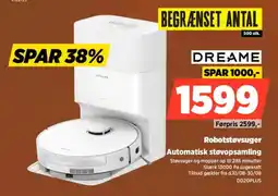 Power Dreame Robotstøvsuger Automatisk støvopsamling tilbud