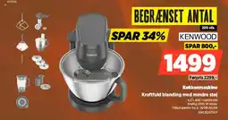 Power Kenwood Køkkenmaskine Kraftfuld blanding med mindre støj tilbud
