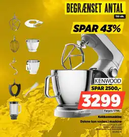 Power Kenwood Køkkenmaskine Delene kan vaskes i maskine tilbud