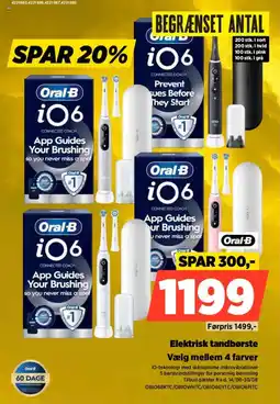 Power Oral-B Elektrisk tandbørste Vælg mellem 4 farver tilbud