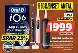 Power Oral-B Elektrisk tandbørste Professionel ren følelse tilbud