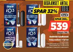 Power Oral-B Elektrisk tandbørste Vælg mellem 4 farver tilbud