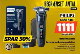 Power Philips Barbermaskine Leveres med en rensestation tilbud