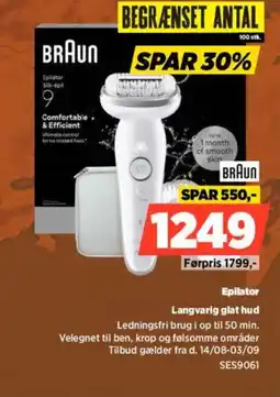 Power Braun Epilator Langvarig glat hud tilbud