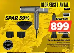 Power Nooa Hårtørrer Tør og krøl dit hår blidt! tilbud