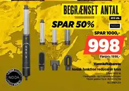 Power Nooa Varmluftsbørste lonisk funktion reducerer krus tilbud