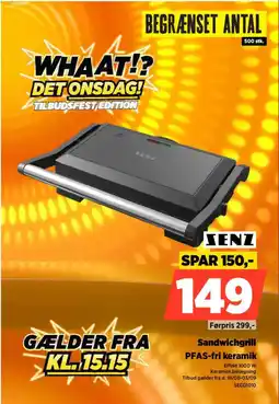 Power Senz Sandwichgrill PFAS-fri keramik tilbud