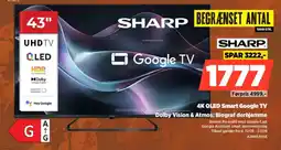 Power Sharp 4K QLED Smart Google TV Dolby Vision & Atmos: Biograf derhjemme tilbud