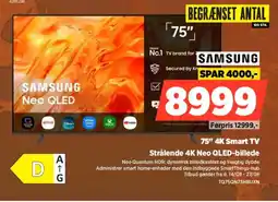 Power Samsung 75" 4K Smart TV Strålende 4K Neo QLED-billede tilbud