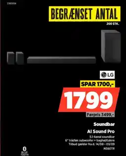 Power Lg Soundbar Al Sound Pro tilbud