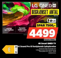 Power Lg 4K Smart QNED TV Al Sound Pro til fordybende lydoplevelse tilbud