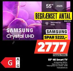 Power Samsung 55" 4K Smart TV tilbud