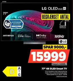 Power Lg 77" 4K OLED Smart TV tilbud
