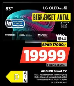 Power Lg 4K OLED Smart TV tilbud