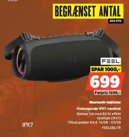 Power Feel Bluetooth-højttaler Fremragende IPX7-vandtæt tilbud