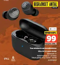 Power True wireless in-ear hovedtelefoner Ultra-let 8,2 gram design tilbud