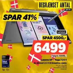 Power Lenovo 14" - Yoga 7 2-i-1 Al-drevet 2-i-1 til kreative sjæle tilbud