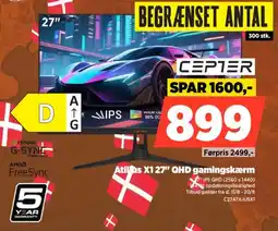 Power Cepter Atilius X1 27" QHD gamingskærm tilbud