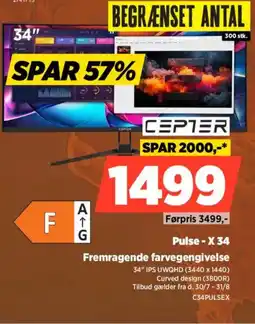 Power Cepter Pulse - X 34 Fremragende farvegengivelse tilbud