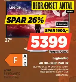 Power Lenovo Legion Pro 4K QD-OLED 240 Hz tilbud