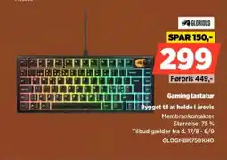 Power Glorious Gaming tastatur Bygget til at holde i årevis tilbud